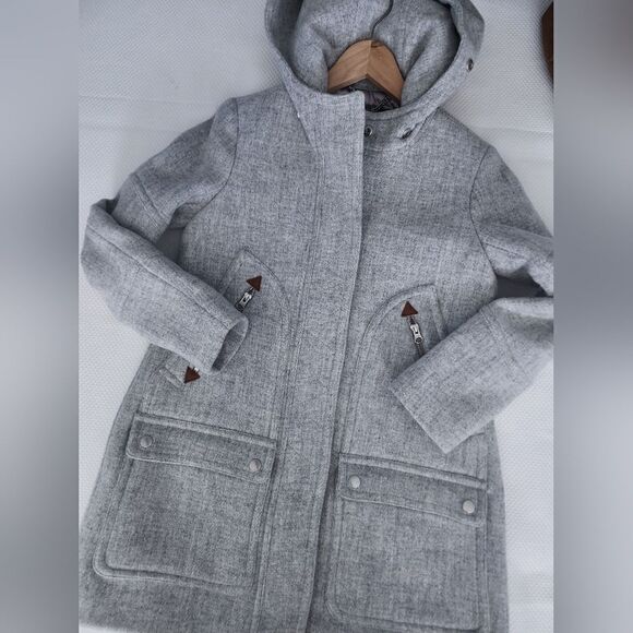 J crew chateau parka in ltalian stadium-cloth coat jacket without fur - Picture 9 of 14